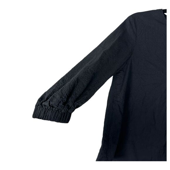 Pomander Place Tuckernuck Kieran Seersucker Blouse Black Size Small - Picture 9 of 9